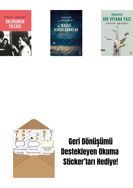 Okurunun Yazarı + Başka Karşılaşmalar + Romantik Bir Viyana Yazı + Okuma Sticker'ları
