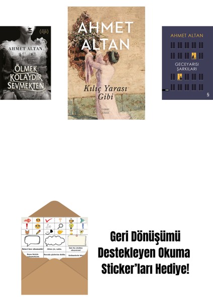 Ölmek Kolaydır Sevmekten + Kılıç Yarası Gibi + Geceyarısı Şarkıları + Okuma Sticker'ları