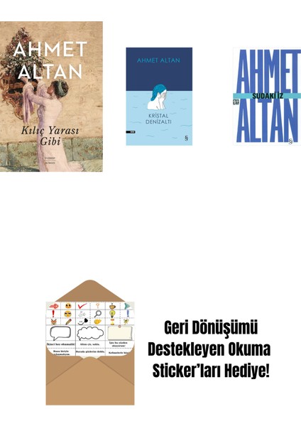 Kılıç Yarası Gibi + Kristal Denizaltı + Sudaki Iz (Cep Boy) + Okuma Sticker'ları
