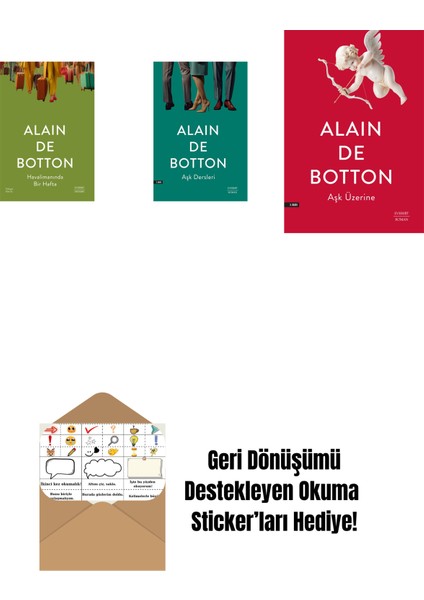 Havalimanında Bir Hafta + Aşk Dersleri + Aşk Üzerine + Okuma Sticker'ları