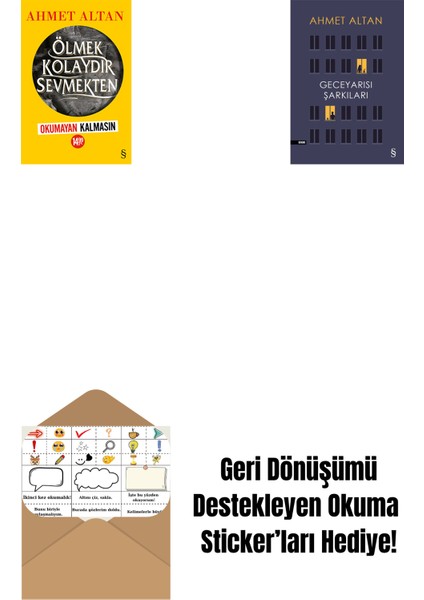 Ölmek Kolaydır Sevmekten (Okumayan Kalmasın) + Geceyarısı Şarkıları + Okuma Sticker'ları