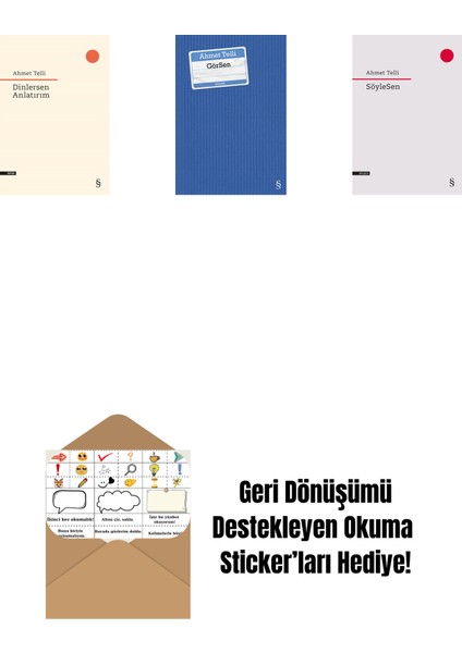 Dinlersen Anlatırım + Görsen + Söylesen + Okuma Sticker'ları