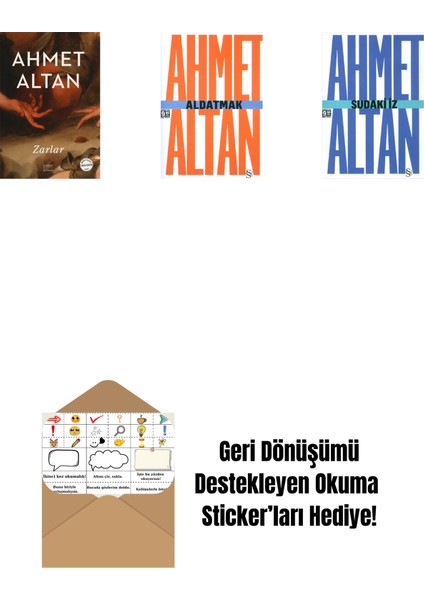 Zarlar + Aldatmak - Yalnızlığın Özel Tarihi (Cep Boy) + Sudaki Iz (Cep Boy) + Okuma Sticker'ları