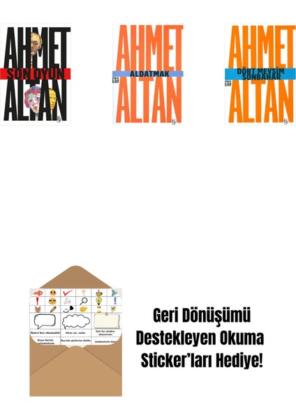Son Oyun + Aldatmak - Yalnızlığın Özel Tarihi (Cep Boy) + Dört Mevsim Sonbahar/tehlikeli Masallar (Cep Boy) + Okuma Sticker'ları