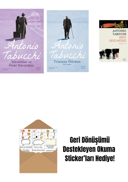 Yolculuklar ve Öteki Yolculuklar + Tristano Ölürken + Hint Gece Müziği + Okuma Sticker'ları