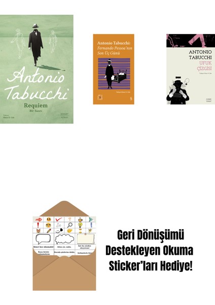 Requiem + Everest Açıkhava 34 - Fernando Pessoa’nın Son Üç Günü + Ufuk Çizgisi + Okuma Sticker'ları