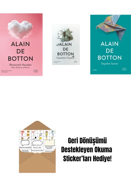 Romantik Hareket + Felsefenin Tesellisi + Seyahat Sanatı + Okuma Sticker'ları
