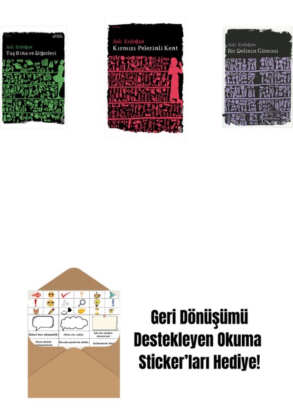 Taş Bina ve Diğerleri + Kırmızı Pelerinli Kent + Bir Delinin Güncesi + Okuma Sticker'ları