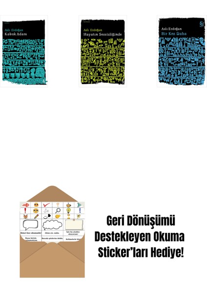 Kabuk Adam + Hayatın Sessizliğinde + Bir Kez Daha + Okuma Sticker'ları