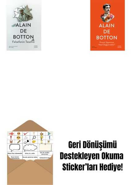 Felsefenin Tesellisi + Proust Yaşamınızı Nasıl Değiştirebilir? + Okuma Sticker'ları