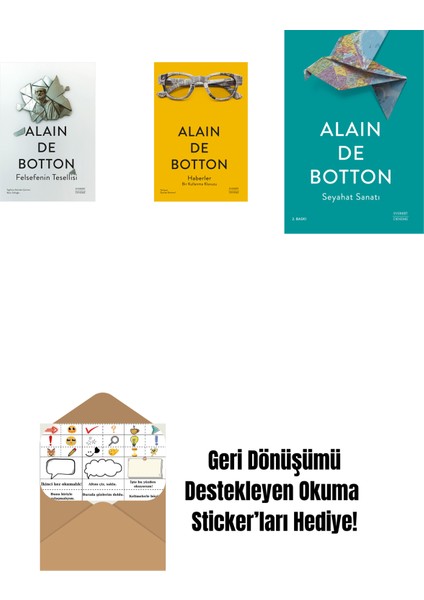 Felsefenin Tesellisi + Haberler + Seyahat Sanatı + Okuma Sticker'ları