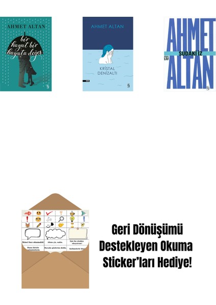 Bir Hayat Bir Hayata Değer + Kristal Denizaltı + Sudaki Iz (Cep Boy) + Okuma Sticker'ları