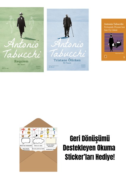 Requiem + Tristano Ölürken + Everest Açıkhava 34 - Fernando Pessoa’nın Son Üç Günü + Okuma Sticker'ları
