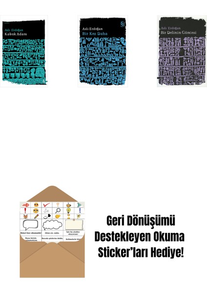 Kabuk Adam + Bir Kez Daha + Bir Delinin Güncesi + Okuma Sticker'ları