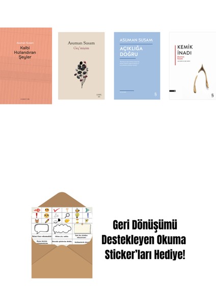 Asuman Susam 4 Kitap Set + Okuma Sticker'ları