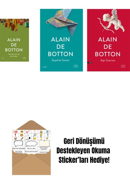 Havalimanında Bir Hafta + Seyahat Sanatı + Aşk Üzerine + Okuma Sticker'ları