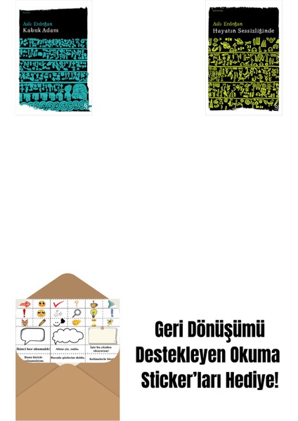 Kabuk Adam + Hayatın Sessizliğinde + Okuma Sticker'ları