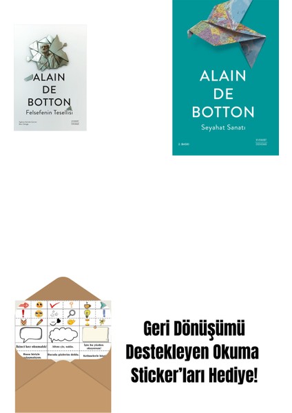 Felsefenin Tesellisi + Seyahat Sanatı + Okuma Sticker'ları