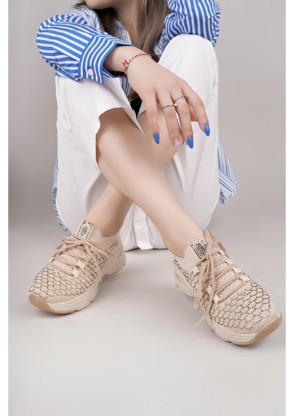 Swell 37100 Bej Triko Kadın Sneakers modelleri