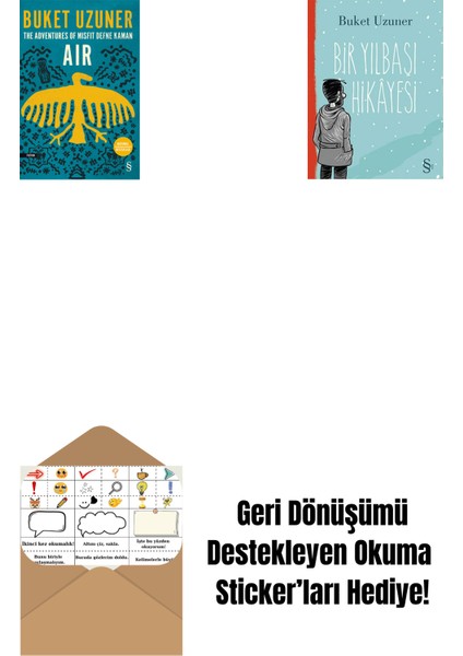Air - The Adventures Of Misfit Defne Kaman + Bir Yılbaşı Hikâyesi + Okuma Sticker'ları