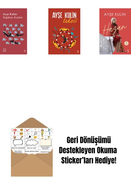 Everest Açıkhava 19 - Doğdum. Kızdım + Taksiii + Hazan + Okuma Sticker'ları