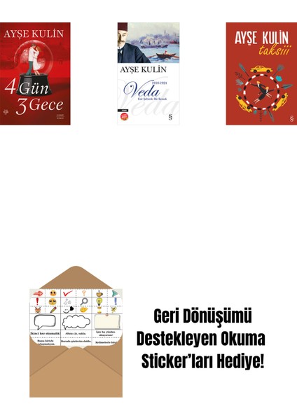 4 Gün 3 Gece + Veda (Midi Boy) + Taksiii + Okuma Sticker'ları