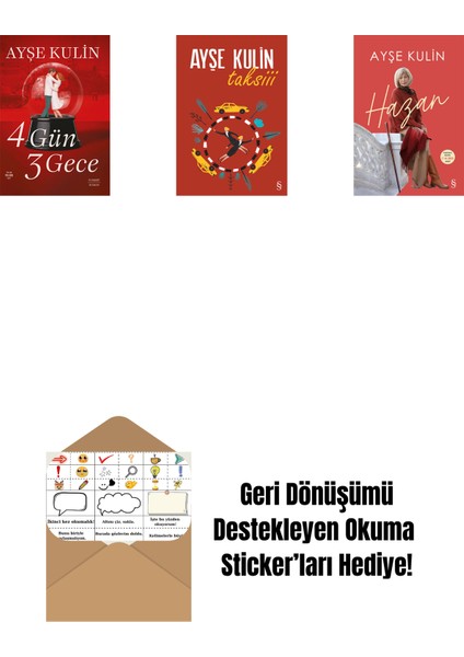 4 Gün 3 Gece + Taksiii + Hazan + Okuma Sticker'ları