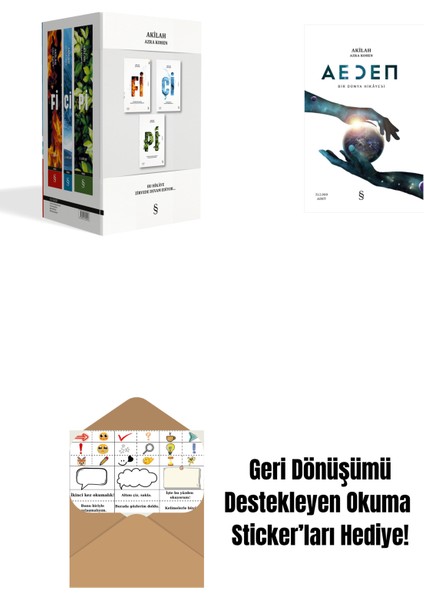Azra Kohen Kutulu Set Fi-Çi-Pi + Aeden + Okuma Sticker'ları