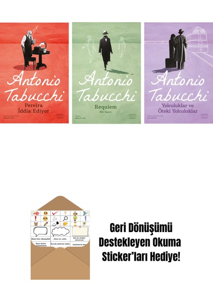 Pereira Iddia Ediyor + Requiem + Yolculuklar ve Öteki Yolculuklar + Okuma Sticker'ları