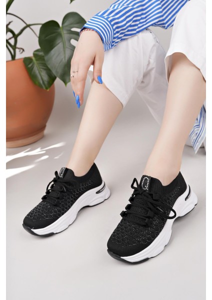 Swell 37100 Siyah Beyaz Triko Kadın Sneakers fiyatları