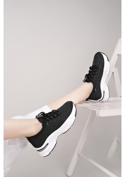 Swell 37100 Siyah Beyaz Triko Kadın Sneakers fırsatları