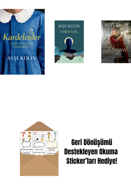 Kardelenler + Yarın Yok + Hayal + Okuma Sticker'ları