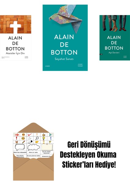 Ateistler Için Din + Seyahat Sanatı + Aşk Dersleri + Okuma Sticker'ları
