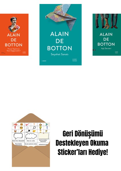Proust Yaşamınızı Nasıl Değiştirebilir? + Seyahat Sanatı + Aşk Dersleri + Okuma Sticker'ları