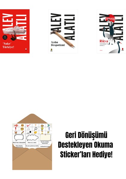Nuke Türkiye + Aydın Despotizmi + Schrödinger’in Kedisi 2 - Rüya + Okuma Sticker'ları