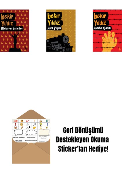 Mahşerin Insanları + Kara Vagon + Kaçakçı Şahan + Okuma Sticker'ları