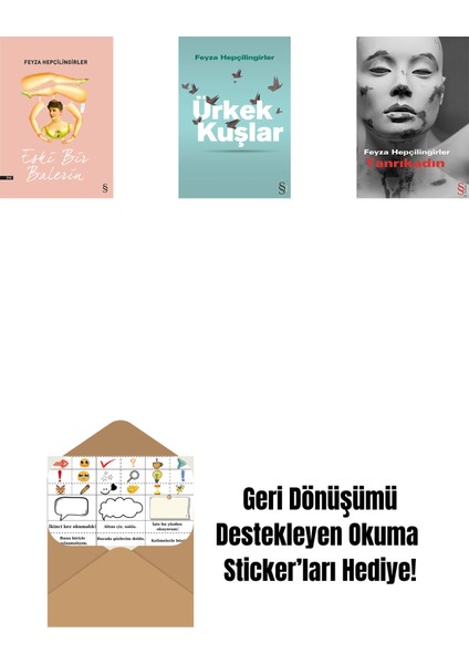 Eski Bir Balerin + Ürkek Kuşlar + Tanrıkadın + Okuma Sticker'ları