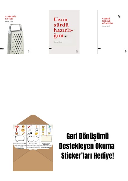 Alışveriş Listesi + Uzun Sürdü Hazırlığım + Cesedi Nereye Gömelim + Okuma Sticker'ları