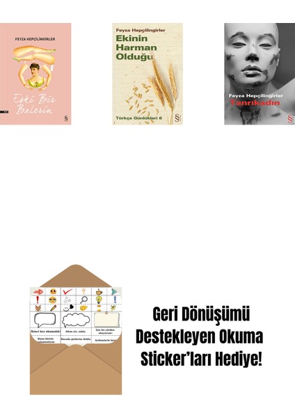 Eski Bir Balerin + Ekinin Harman Olduğu + Tanrıkadın + Okuma Sticker'ları