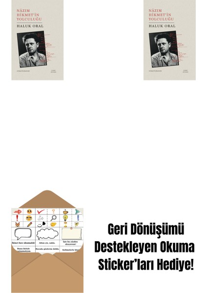 Nazım Hikmet’in Yolculuğu + Nazım Hikmet'in Yolculuğu (Ciltli) + Okuma Sticker'ları