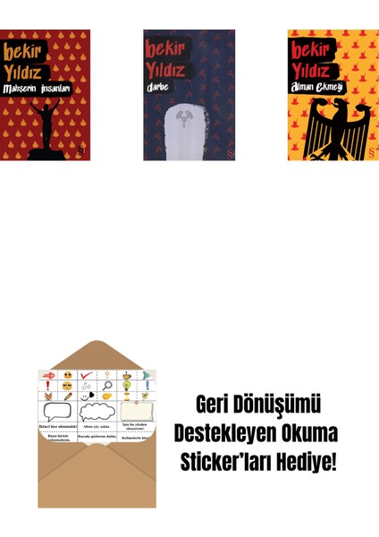 Mahşerin Insanları + Darbe + Alman Ekmeği + Okuma Sticker'ları