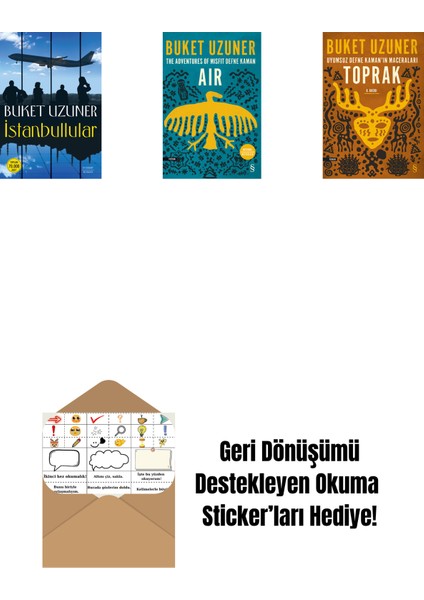 Istanbullular + Air - The Adventures Of Misfit Defne Kaman + Uyumsuz Defne Kaman'ın Maceraları - Toprak + Okuma Sticker'ları