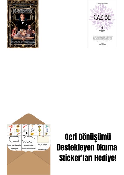 The Great Gatsby + Cazibe + Okuma Sticker'ları
