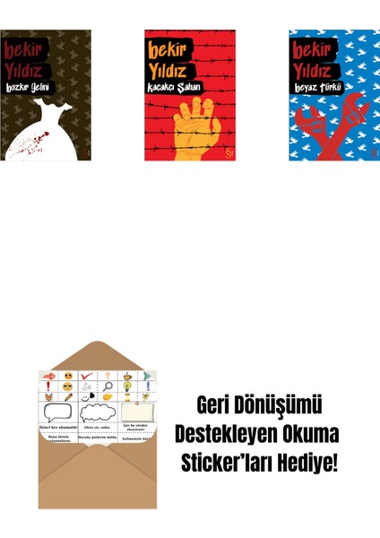 Bozkır Gelini + Kaçakçı Şahan + Beyaz Türkü + Okuma Sticker'ları