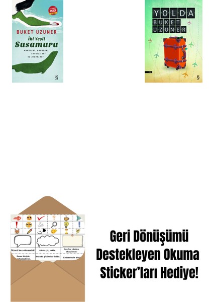 Iki Yeşil Su Susamuru (Midi Boy) + Yolda + Okuma Sticker'ları