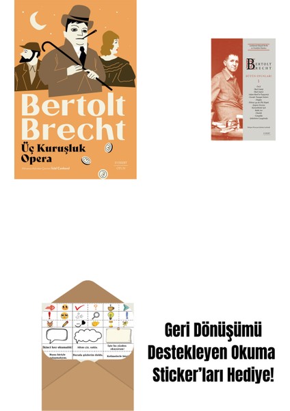 Üç Kuruşluk Opera + Bertolt Brecht - Bütün Oyunları 1 + Okuma Sticker'ları