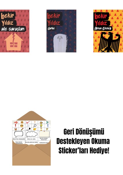 Aile Savaşları + Darbe + Alman Ekmeği + Okuma Sticker'ları