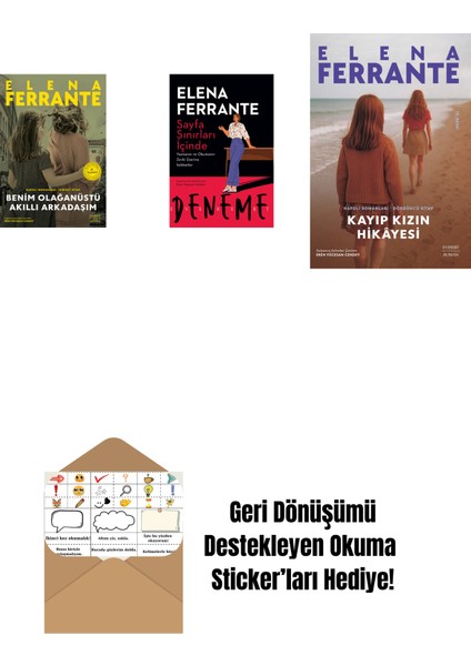 Benim Olağanüstü Akıllı Arkadaşım (Ciltli) + Sayfa Sınırları Içinde + Kayıp Kızın Hikayesi + Okuma Sticker'ları