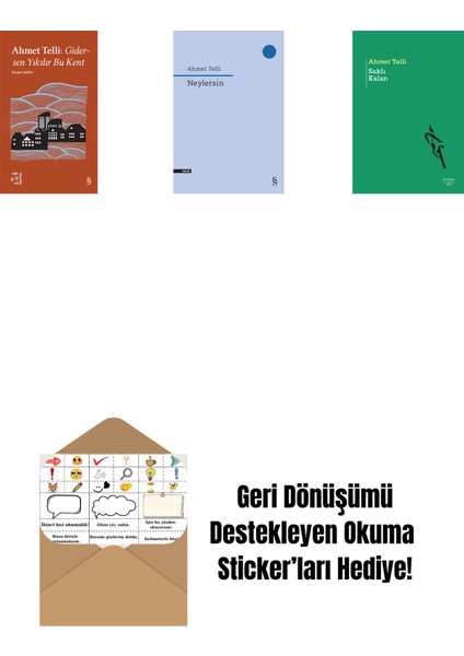 Everest Açıkhava 21 - Gidersen Yıkılır Bu Kent + Neylersin + Saklı Kalan + Okuma Sticker'ları