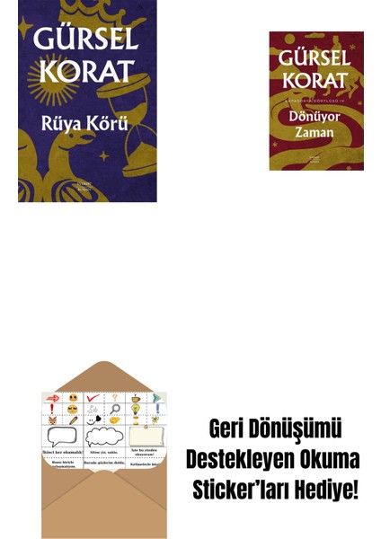 Rüya Körü + Dönüyor Zaman + Okuma Sticker'ları